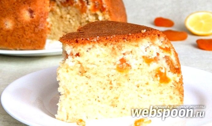 Кекс с курагой в мультиварке