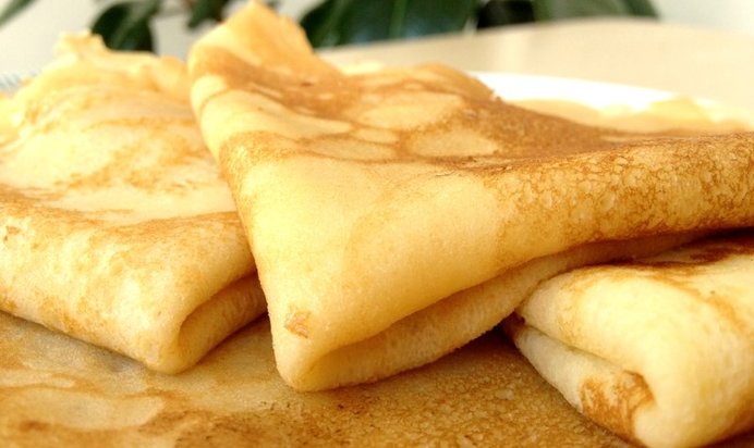 Блины на пиве с яйцами