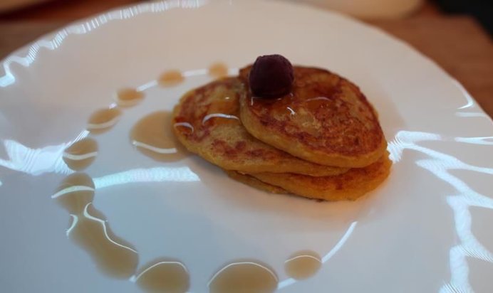 Тыквенно-яблочные оладьи