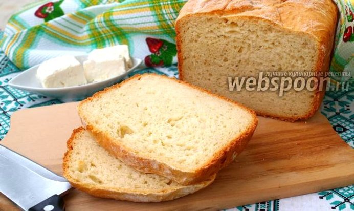 Хлеб на йогуртовой закваске с брынзой в хлебопечке