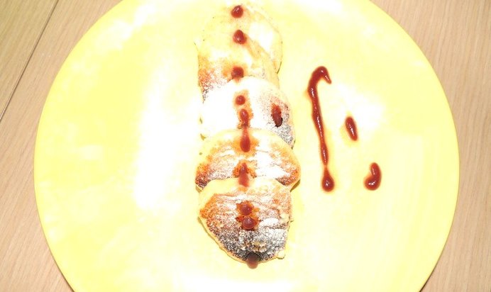 Творожные оладьи с ванилином