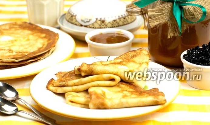 Блины тонкие на молоке