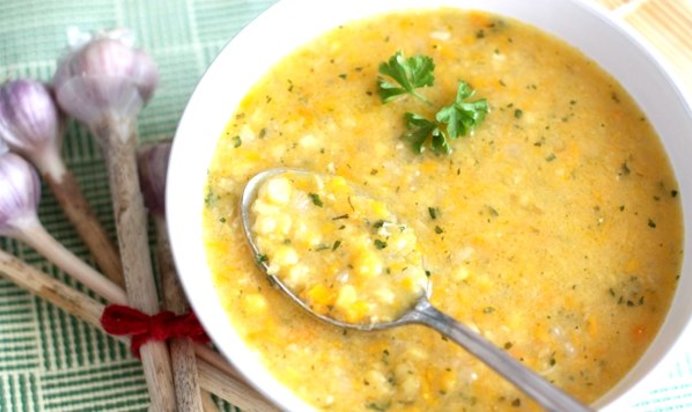 Гороховый суп на говяжьем бульоне