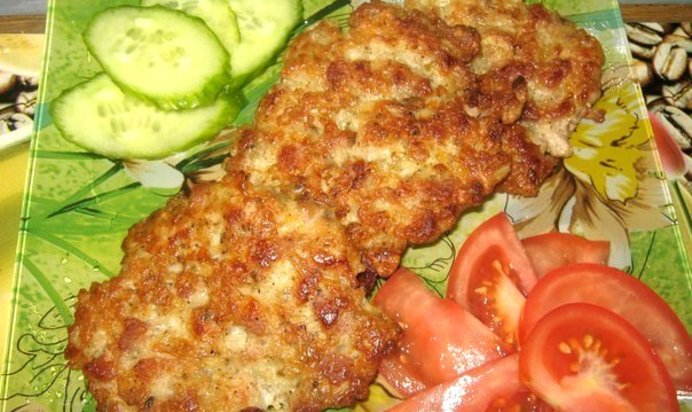 Мясные оладьи из рубленого фарша