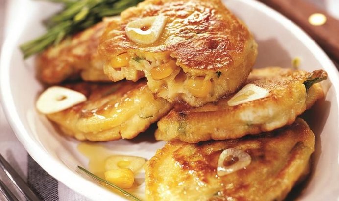 Оладьи с кукурузой