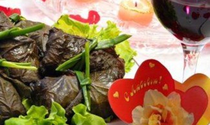 Виноградные улитки из семги