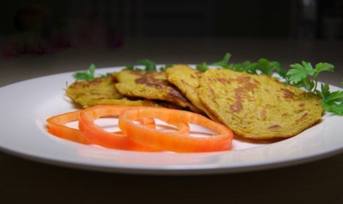 Постные оладьи из тыквы