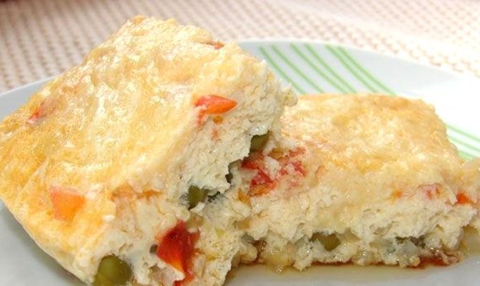 Омлет с сыром в мультиварке