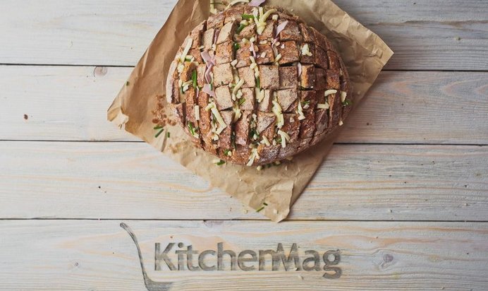 Хлеб с сыром, запеченный в духовке