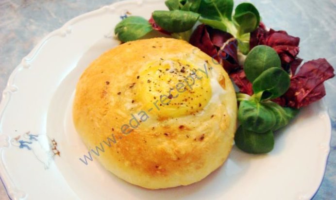 Быстрые булочки к чаю с яйцом