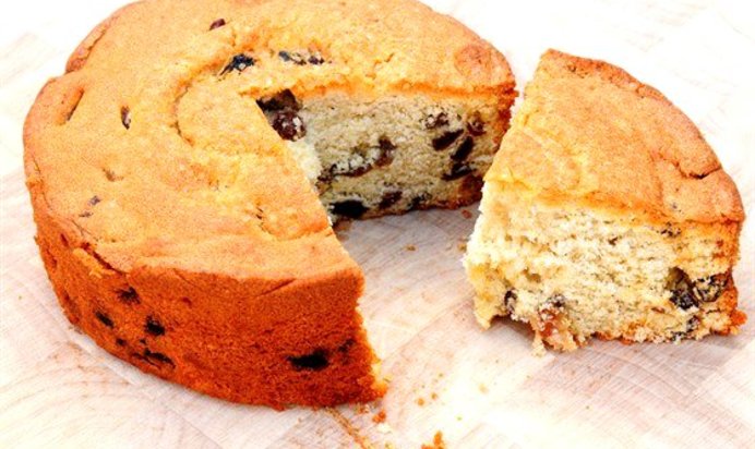 Бисквитный кекс на пару