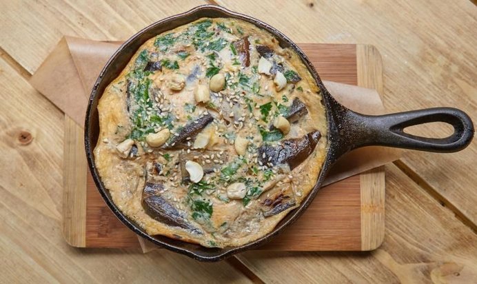 Омлет с баклажанами