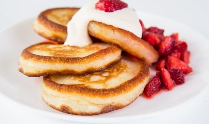 Оладьи на кислом молоке