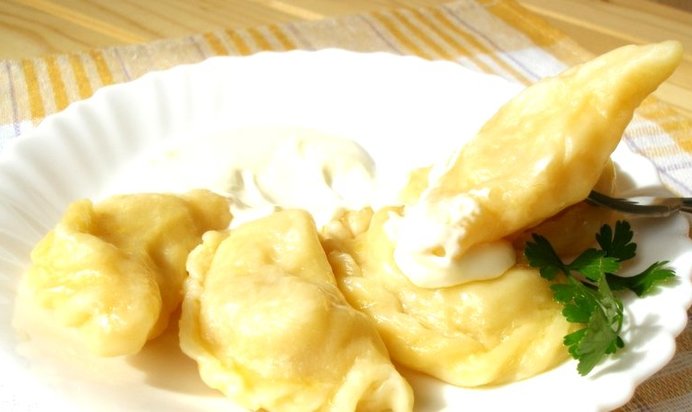 Вареники с салом