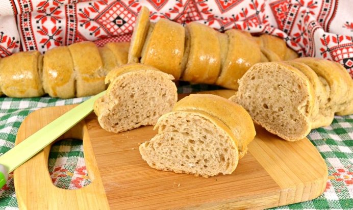 Витые батоны пшенично-ржаные