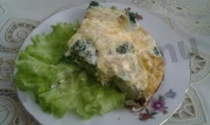 Запеканка с брокколи