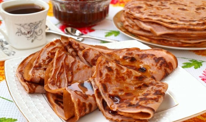 Заварные блинчики на йогурте