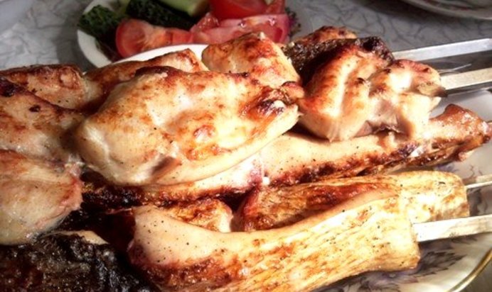 Шашлык из толстолобика