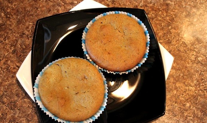 Кексы с зеленым чаем