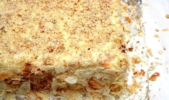 Торт «Наполеон» с заварным кремом