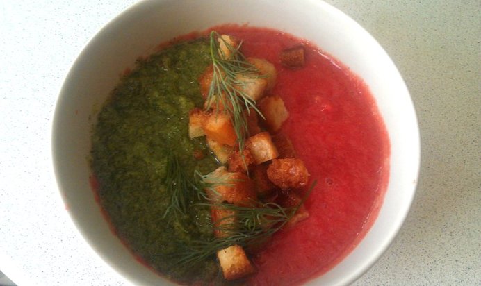 Разноцветный гаспачо