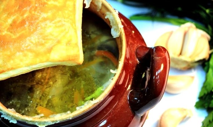 Щи в горшочках