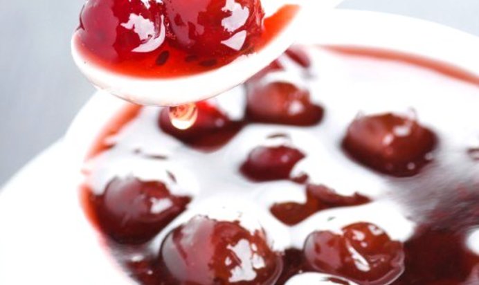 Кисель из вишневого сиропа