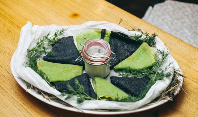 Шпинатовые блинчики