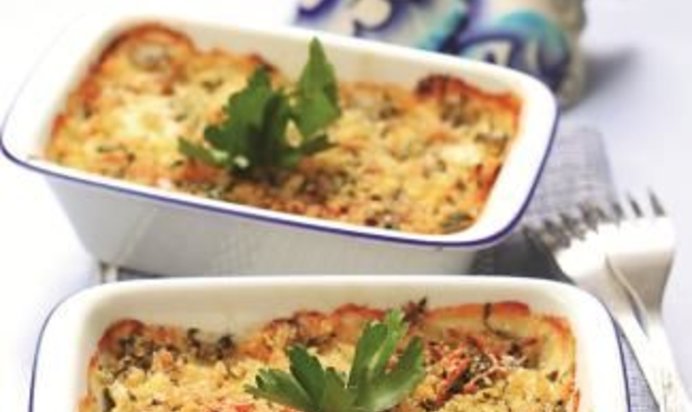 Куриная запеканка с брокколи