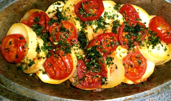 Запеканка с мясом и овощами