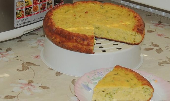 Запеканка из творога и кабачков