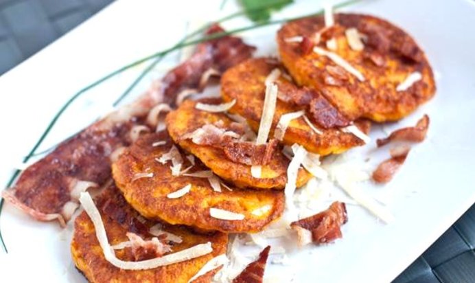 Оладьи из тыквы с сыром