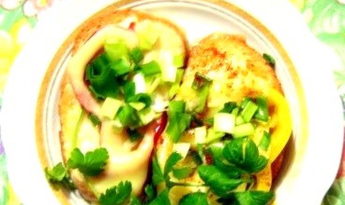 Бутерброды с болгарским перцем