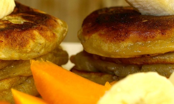 Оладьи из тыквы и банана