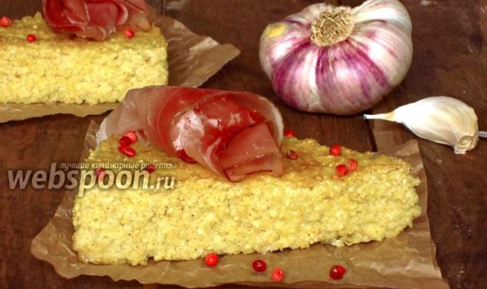 Пшённые гренки с чесноком и прованскими травами