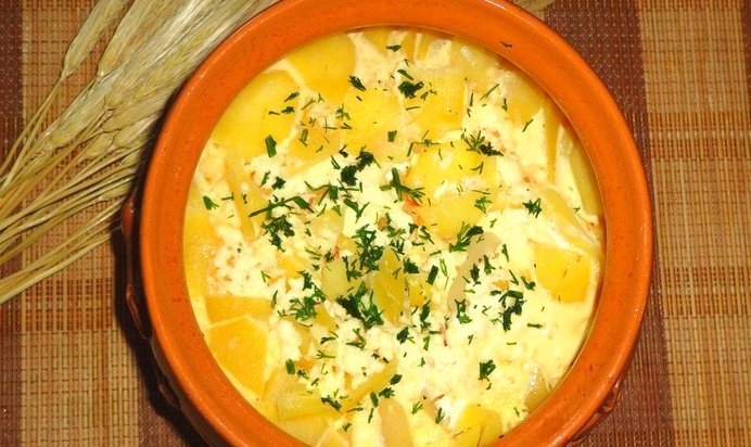Картофельная запеканка с творогом