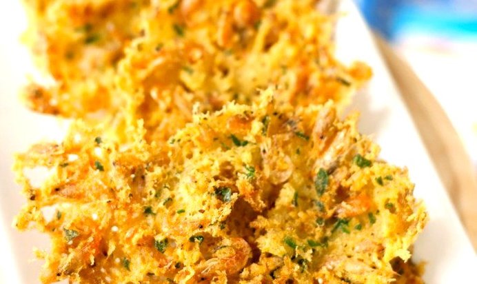 Оладьи из креветок (Tortillitas de camarones)