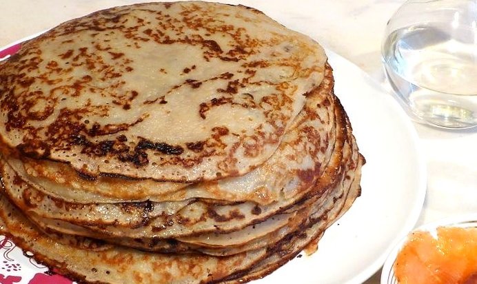 Постные блины из гречневой муки