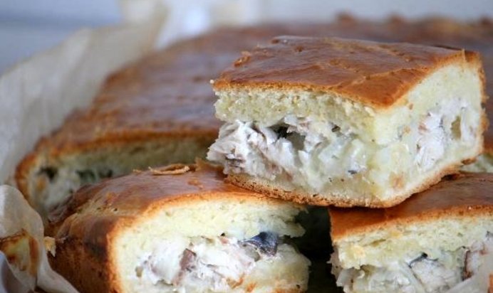 Пирог со скумбрией