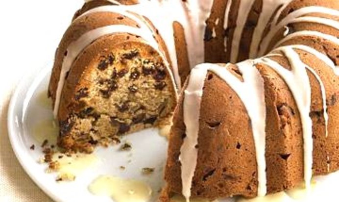 Глазированный кекс с изюмом