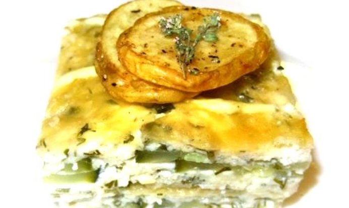 Запеканка из кабачков с творогом