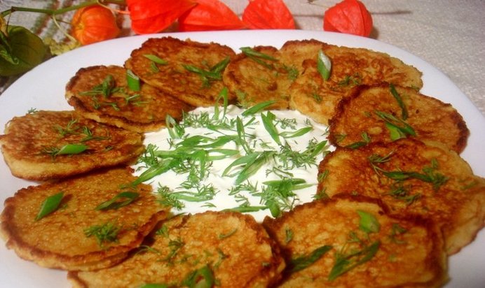 Цыбульники львовские или луковые лепёшки