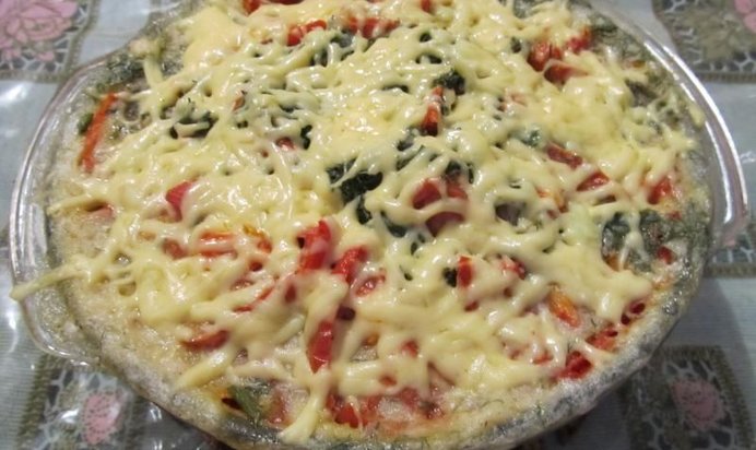 Запеканка из кабачков и риса