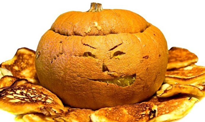 Блины из тыквенного пюре