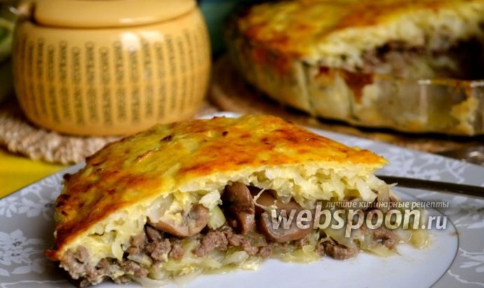 Запеканка из капусты с фаршем