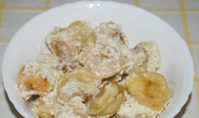 Пельмени с сулугуни