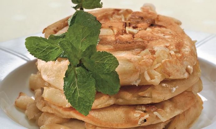 Блинчики с яблочным припеком