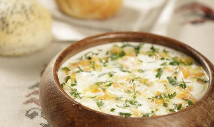 Сырный суп со сладким перцем