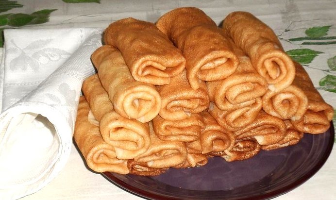 Блины с мясом