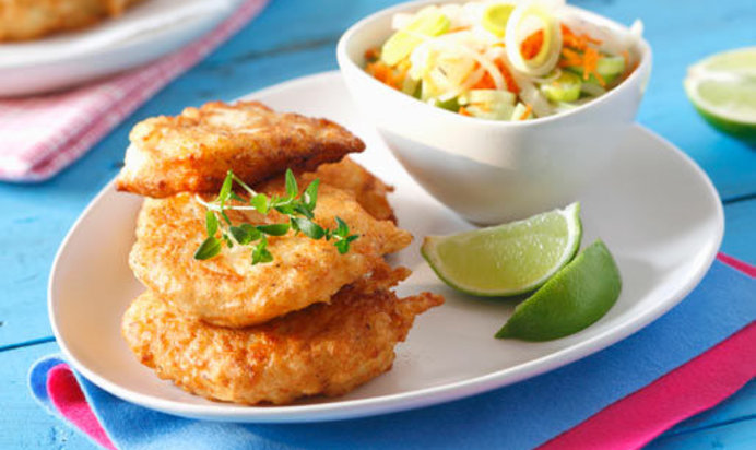 Блинчики из морского окуня